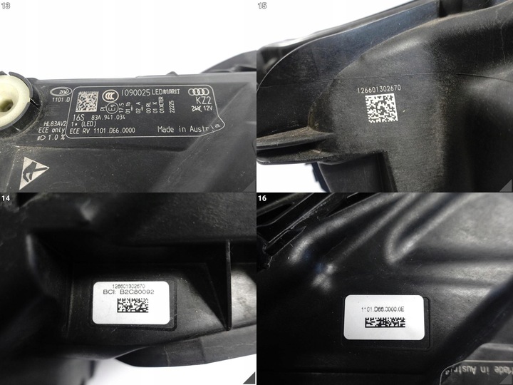 фото №11, Audi q3 ii 2 f3 83a 18- лампа повний led права перед європа 034 пошкоджена