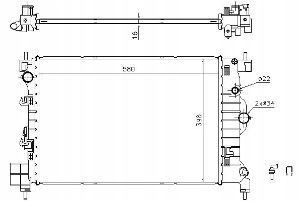 фото №1, Nissens радіаторів води chevrolet aveo хетчбек 1.