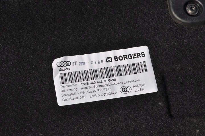фото №6, Коврик do багажника audi a5 sportback 2019 8w8863463c