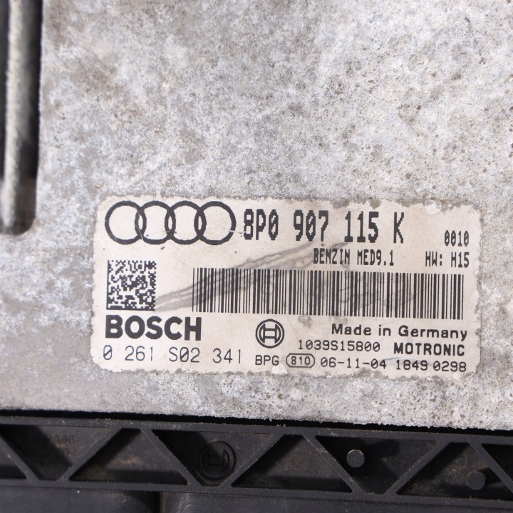 фото №10, Audi a3 8p 2.0 tfsi bwa 200hp блок керування двигуном (ecu) ecu 8p0907115k механічна