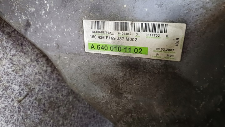 фото №8, Mercedes bklasa w245 двигатель 2.0 cdi 109km 80kw 640940 640.940 b180 w169