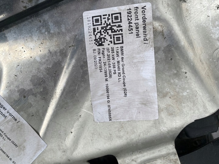 фото №10, Pas переднє підсилювач лобове лампа бампер bmw 4 g26 м-пакет