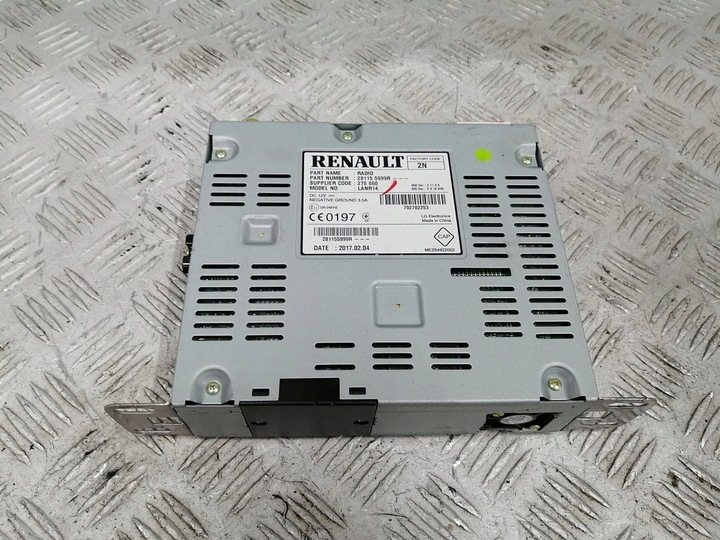 фото №1, Renault megane iv радіо 281155999r