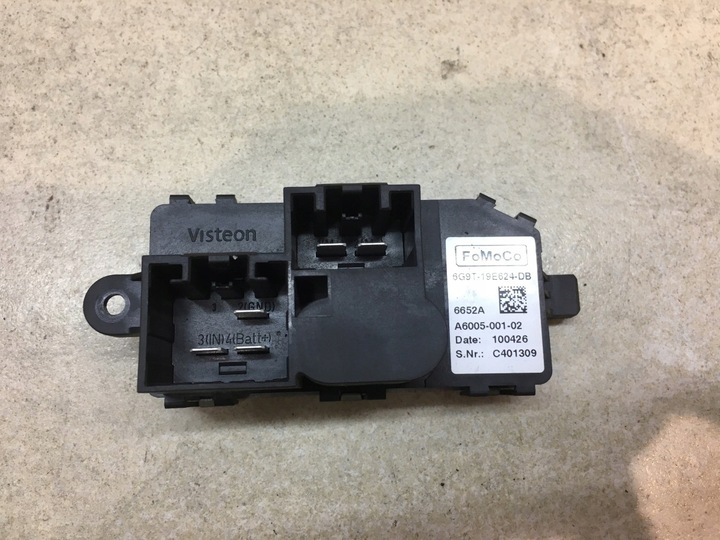 фото №3, Резистор резистор ford c-max i 1.6 tdci 6g9t19e624db