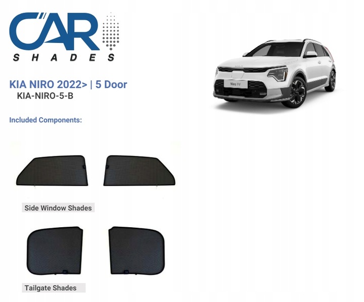 фото №16, Шторки сонячний kia niro 5d 2022- захисні накладки ролети сонцезахисний