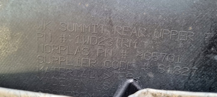 фото №14, Jeep grand cherokee wk2 рестайлинг summit 2014- бампер зад оригинал d252