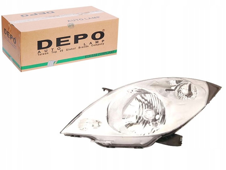 фото №2, Фара лампа лівий chevrolet spark m300 10-