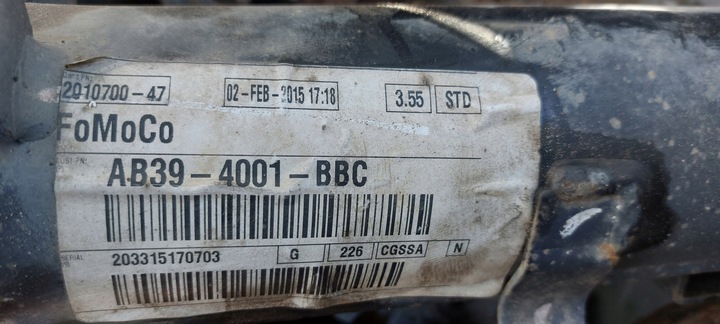 фото №6, Ford ranger iv головка міст зад диференціал 3.55 15r