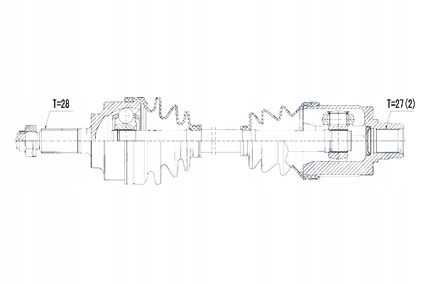 фото №10, Nty піввісь привідна honda accord cl 2.0 2.4 03- права mtm atm