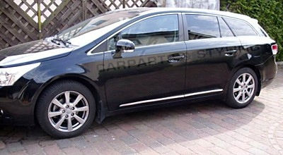 фото №12, Toyota avensis t27 - планки бічні na двері хром