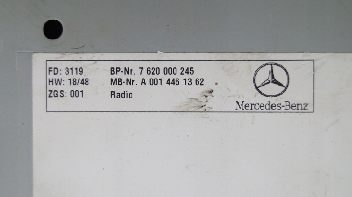 фото №3, Mercedes atego axor радіо a0014461362 t