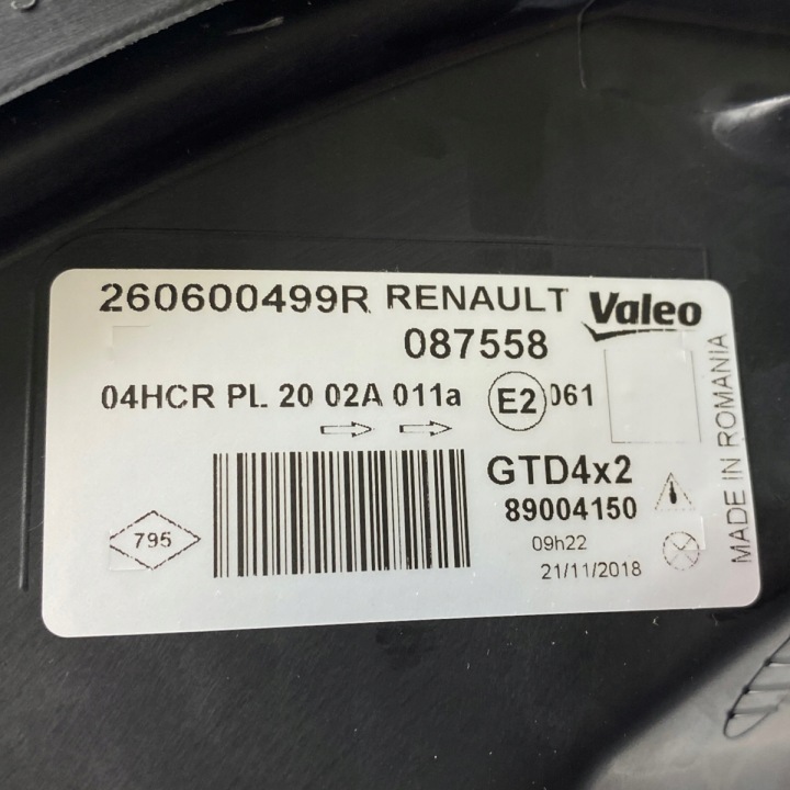 фото №15, Нова oem номер фара ліві перед renault scenic i рестайлінг