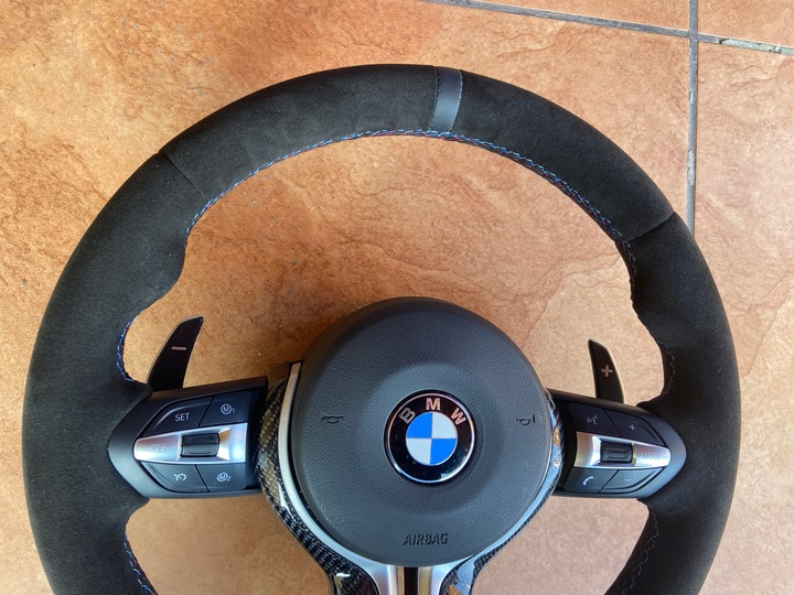 фото №6, Bmw f30 f31 f32 f36 f15 f25 f20 руль м-пакет алькантара карбон лепестки