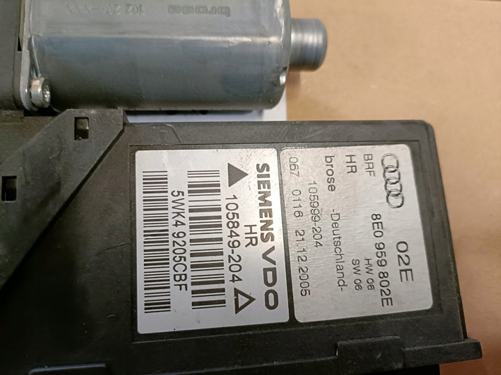 фото №5, Двигатель стекло правый зад audi 8e0959802e