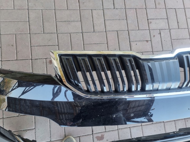 фото №12, Skoda karoq 57a бампер решітка радіатора перед