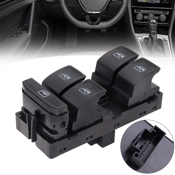 фото №9, Панель переключатель подъёма стекло левый do vw golf vii 7 passat b8 seat