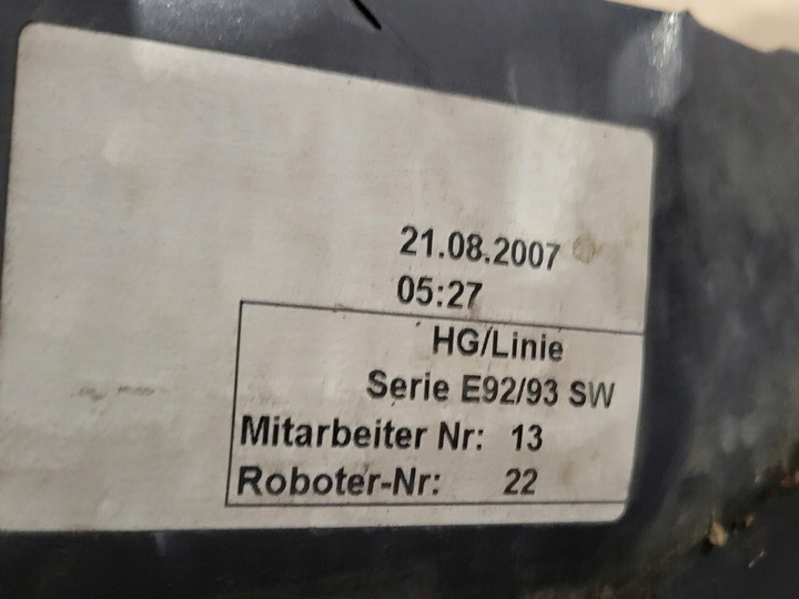 фото №15, Крыло левый переднее bmw 3 e92 e93 купе cabrio 7146065