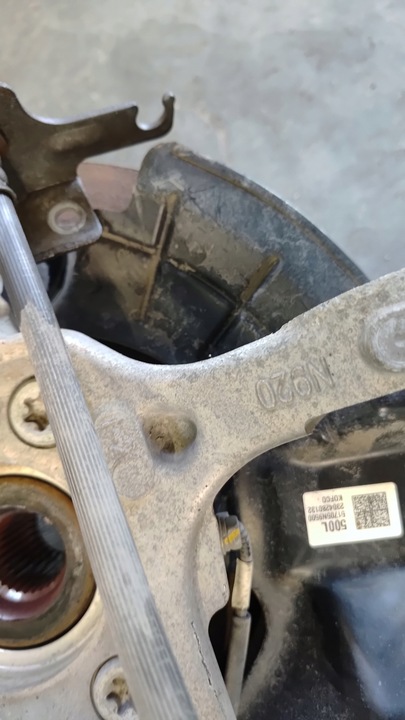 фото №7, Hyundai tucson iv 21- амортизатор поворотный кулак рычаг левый 1.6 гибрид u