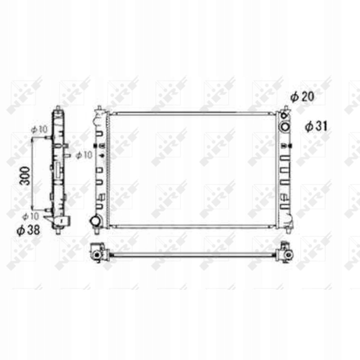 фото №1, Радиаторов воды mazda mpv ii 99-02 2.5