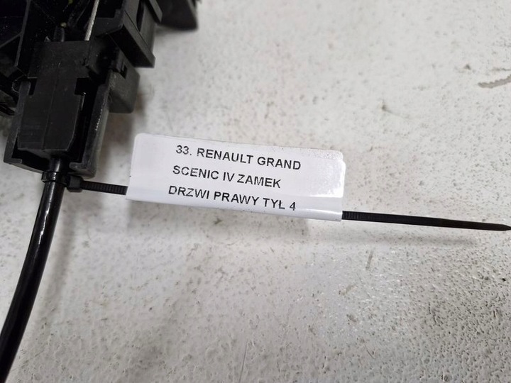 фото №8, Renault scenic iv 4 замок двері правий зад задній 4 pin 825029844r