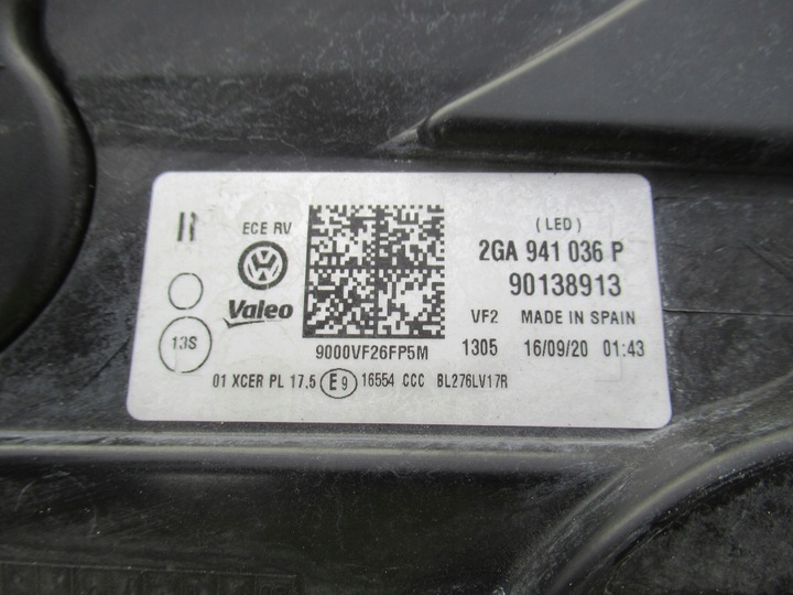 фото №12, Vw t-roc troc 2ga лампа полный led правая 2ga941036p