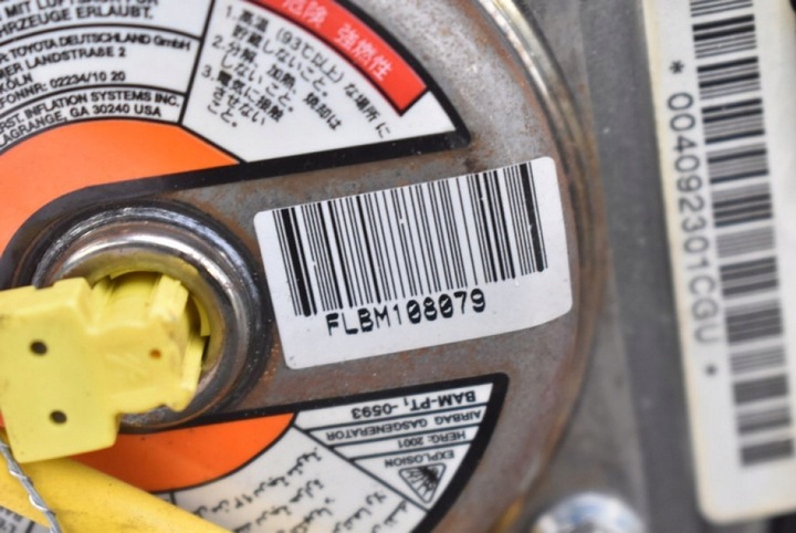 фото №10, Подушка безпеки повітряна подушка водія 8414902 toyota yaris 1 i 99-03