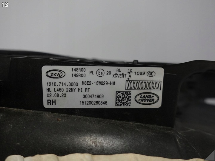 фото №14, Land rover range rover v l460 22- лампа повний led права перед європа
