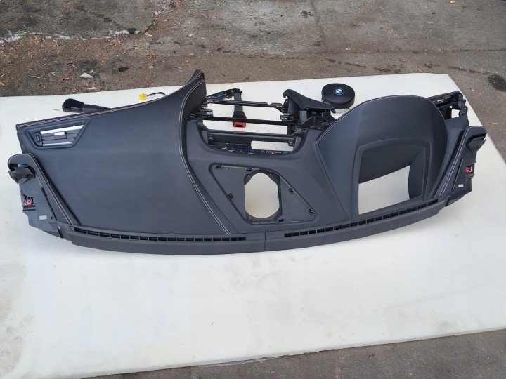фото №7, Bmw 6 f06 f12 f13 торпедо консоль ремни air bag кожа head up чёрная защита колонки