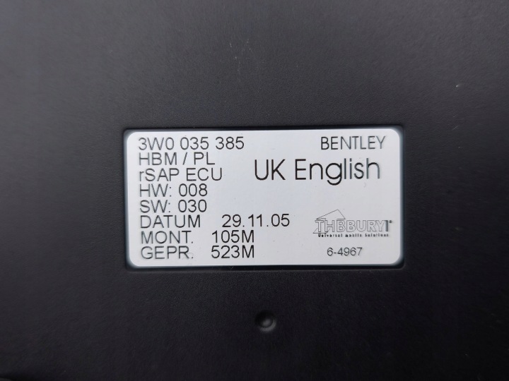 фото №9, Bentley flying spur 2006 модуль блютуз 3w0035385