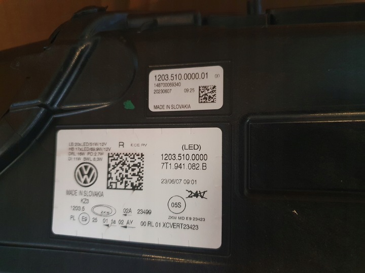 фото №6, Vw t7 7t1 лампи перед iq.light повний led лампи оригінал