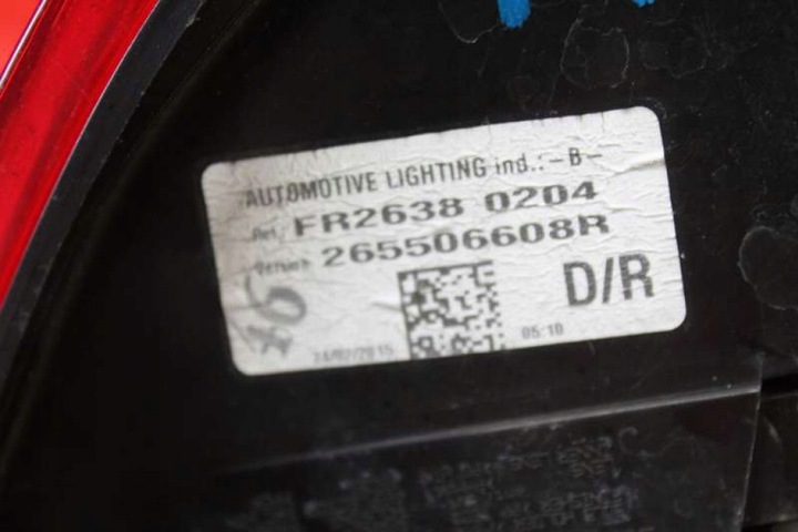 фото №6, Лампа правая зад задняя 265506608r renault clio 4 iv 5d hb 12-20
