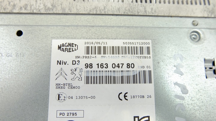 фото №2, Citroen c4 picasso ii радио 9816304780