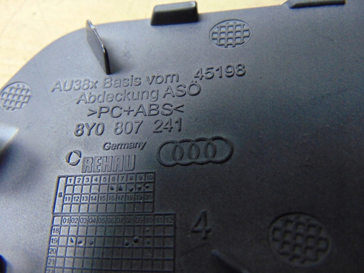 фото №6, Заглушка фаркоп w бампер перед audi a3 8y 8y0807241