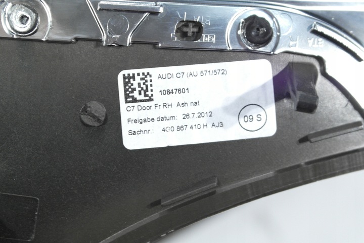 фото №7, Audi a6 c7 4g0 рестайлинг планки декоры интерьера дерево 4g1853190j 4g0867410h