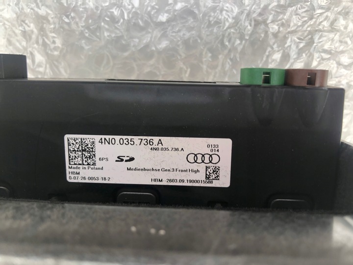 фото №11, Audi a6 a7 c8 4k a8 d5 зарядний пристрій індукційна інтерфейс аудіо port usb sd sim