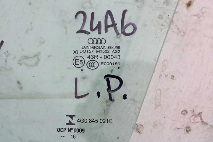 фото №8, Audi a6 скло двері ліві 4g0845021a 4g0845021 ліва перед передня подвійна