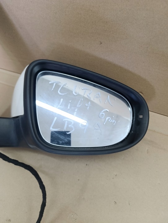 фото №14, Зеркало правые lub левая европа 6-pin 1t1857502ap vw touran i ii 1t рестайлинг