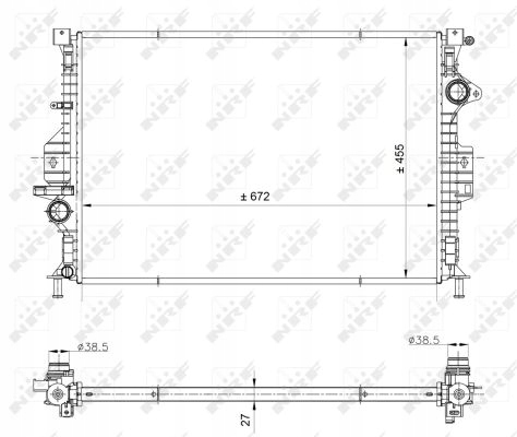 фото №1, Радіаторів двигуна nrf 53812 1377541