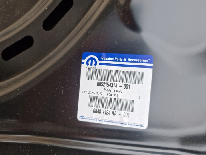 фото №9, Jeep compass 17- капот кришка двигуна нова org 0052154314 alu