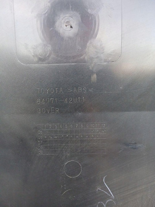 фото №6, Защита корпус чёрная диски запасного toyota rav4 iii 06-09 64771-42u11