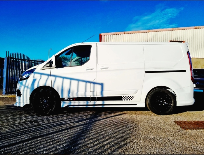 фото №3, Transit tourneo custom планки порогові пороги пластик тюнінг версія l1