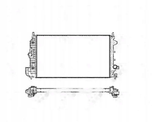 фото №1, Радіаторів води 58205 nrf fiat opel saab 9-3