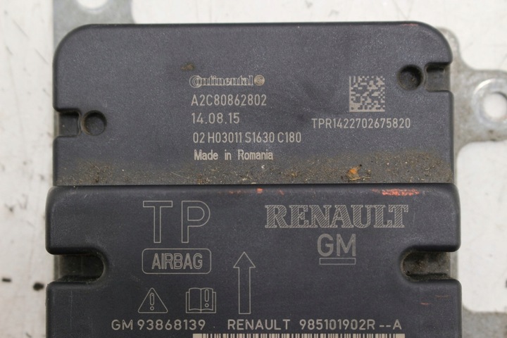 фото №5, Датчик подушка безопасности 985101902r trafic iii vivaro b сработавший
