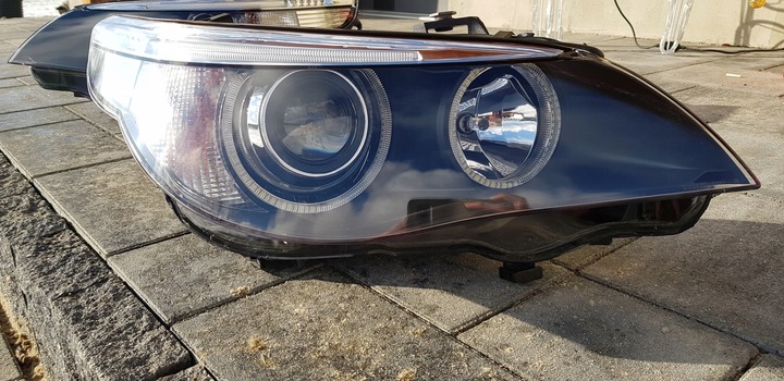 фото №7, Комплект фары линза bi led bmw e60 e61