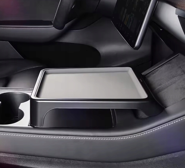 фото №6, Столик автомобільний na консоль середня topfit tesla 3/y чорний сірий