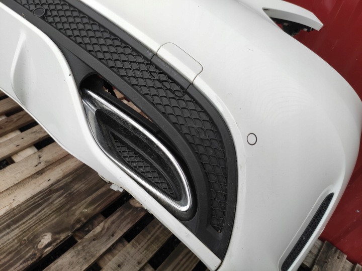 фото №9, Mercedes c-klasa w205 дорестайлінг sedan amg бампер задній  pdc решітка kpl