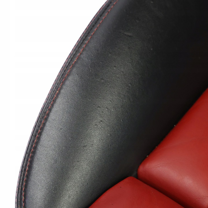 фото №10, Audi s4 b8 8k сиденье sport переднее левый с подогревом кожаный красный чёрный