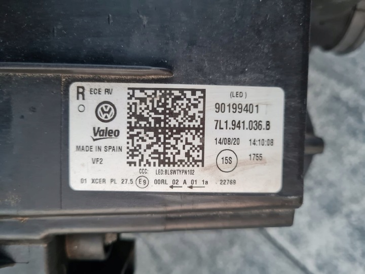 фото №15, Vw t6.1 t6 рестайлинг 7l1 лампы перед полный led matrix iq 7l1941035e 7l1941036e