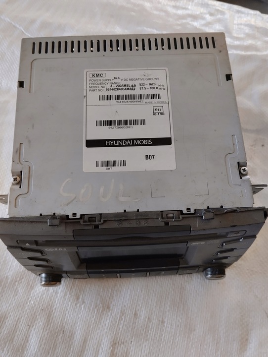 фото №3, Радіо радіопрогравач cd mp3 kia soul i 1 96140-2k405