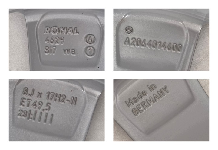 фото №13, Диски mercedes c w206 7x17 et44,5 8x17 et49,5 5x112 a2064017200 a2064014600
